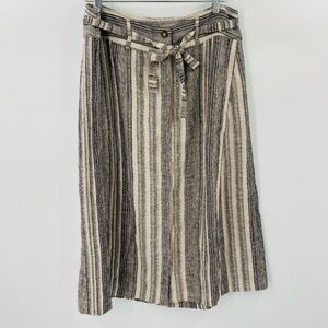 Poetry Linen Midi Skirt Size 8